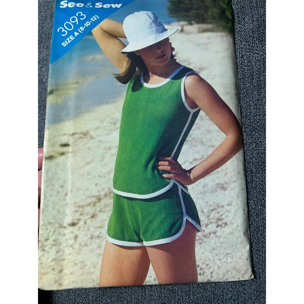 Butterick Misses Shirt Shorts Sewing Pattern Size 8 10 12 3093 Uncut